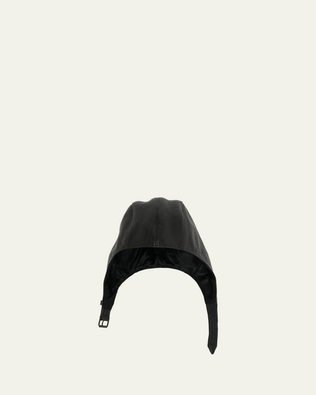 Leather Aviator Hat